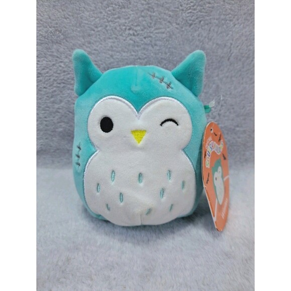 Squishmallows Winston The Owl 5" Plush Stitches Winking Halloween 2023 - Picture 1 of 8